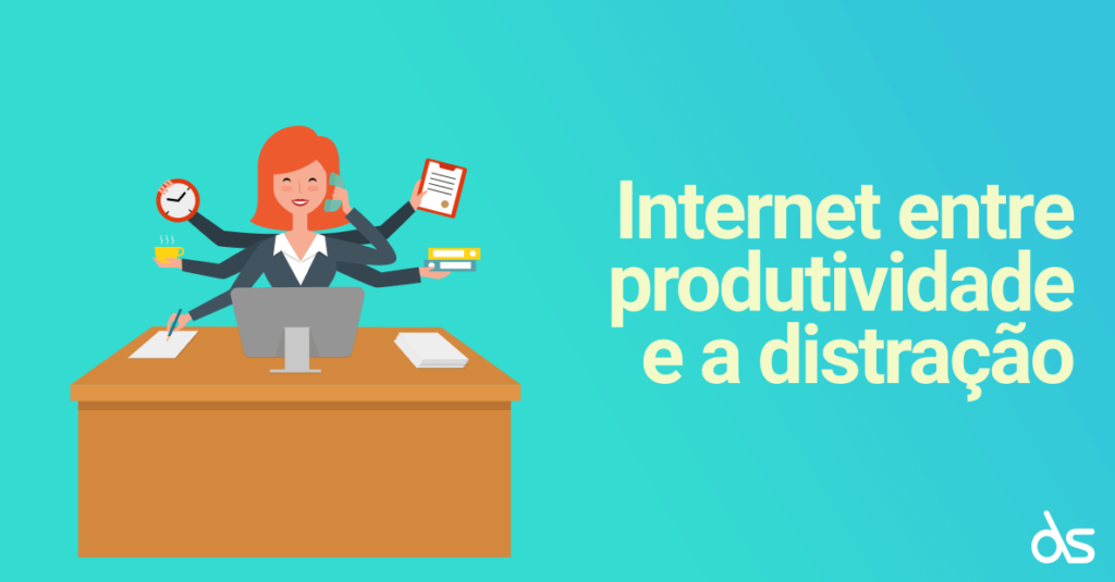 Internet entre produtividade a distração